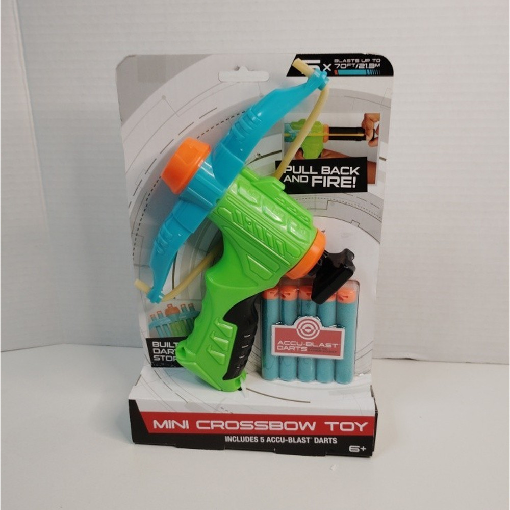 Mini Crossbow Shooter toy Pistol with 5 Long Distance Darts Air Warriors